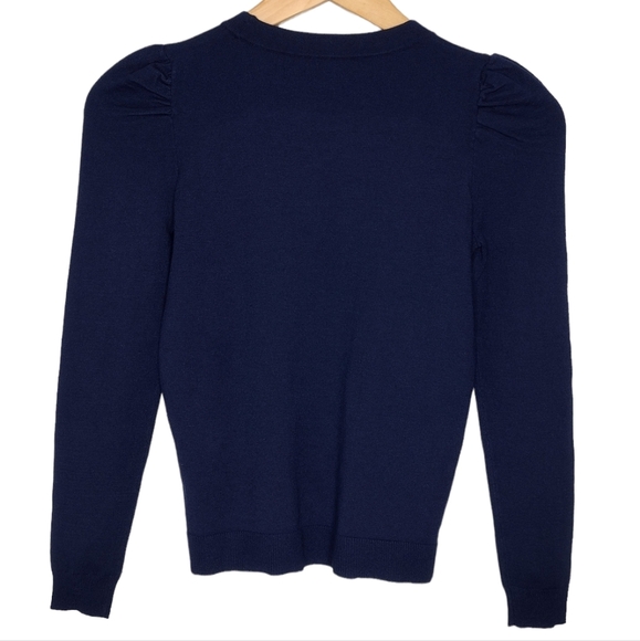 Milly Minis Pullover Ribbed Knit Bubble Cuff Sleeve Detailed Sweater Size 12 - Picture 2 of 13